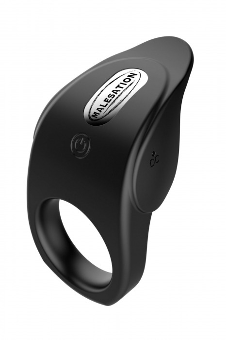 Черное эрекционное виброкольцо Vibro Lust Ring - MALESATION - в Муроме купить с доставкой