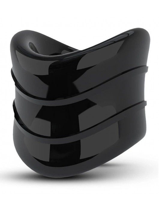 Черное эрекционное кольцо на мошонку Beef Ball Stretcher Snug X Long - Blush Novelties - в Муроме купить с доставкой