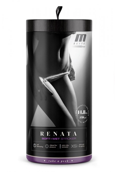 Маструбатор-вагина с вибрацией Soft   Wet Renata Realistic Tan Masturbator - Blush Novelties - в Муроме купить с доставкой