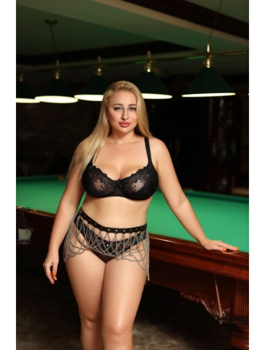 Черно-серебристый пояс-юбочка plus size Efra - БДСМ Арсенал - купить с доставкой в Муроме