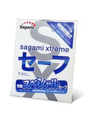 Презерватив Sagami Xtreme Ultrasafe с двойным количеством смазки - 1 шт. - Sagami - купить с доставкой в Муроме