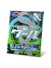 Презерватив Sagami Xtreme Mint с ароматом мяты - 1 шт. - Sagami - купить с доставкой в Муроме