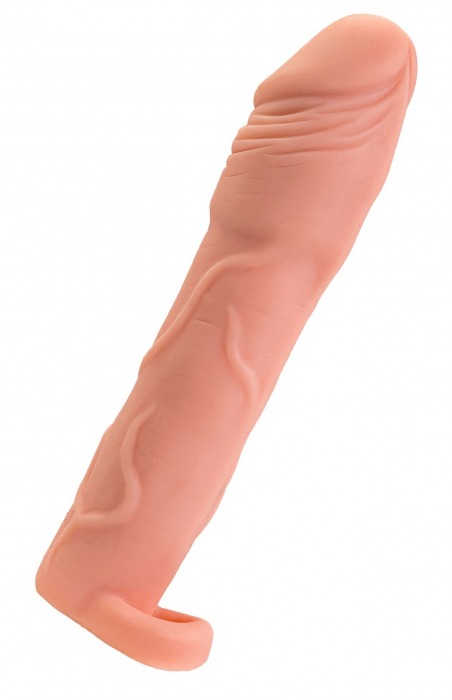 Телесная удлиняющая насадка с подхватом - 19 см. - ToyFa - в Муроме купить с доставкой