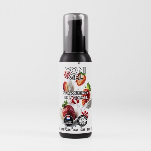Лубрикант для орального секса SGAN со вкусом клубники со сливками - 100 мл. - SGAN - купить с доставкой в Муроме