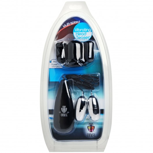 Черная стимулирующая насадка для головки полового члена Multi Speed Vibrating Penis Head Teaser - XR Brands - в Муроме купить с доставкой