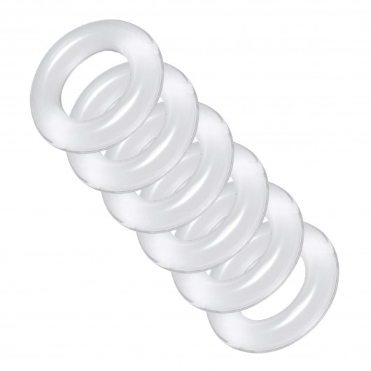 Комплект из 6 прозрачных эрекционных колец Ring Master Custom Ball Stretcher Kit - XR Brands - в Муроме купить с доставкой