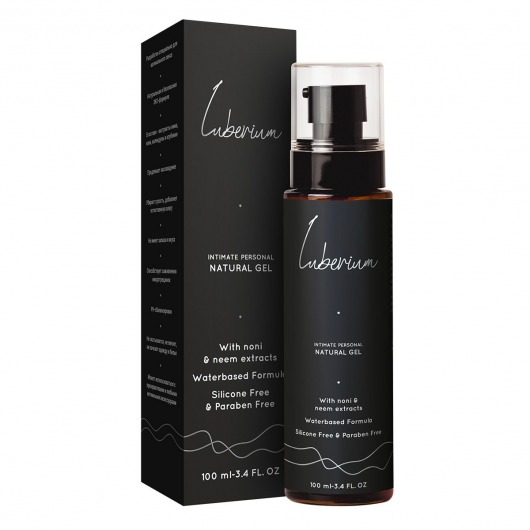 Интимный гель на водной основе с экстрактами нони и нима Luberium Natural Gel - 100 мл. - Luberium - купить с доставкой в Муроме