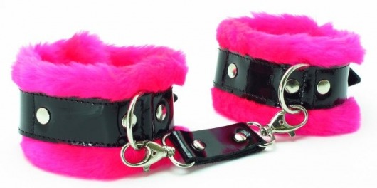 Розовые наручники с мехом BDSM Light - БДСМ Арсенал - купить с доставкой в Муроме