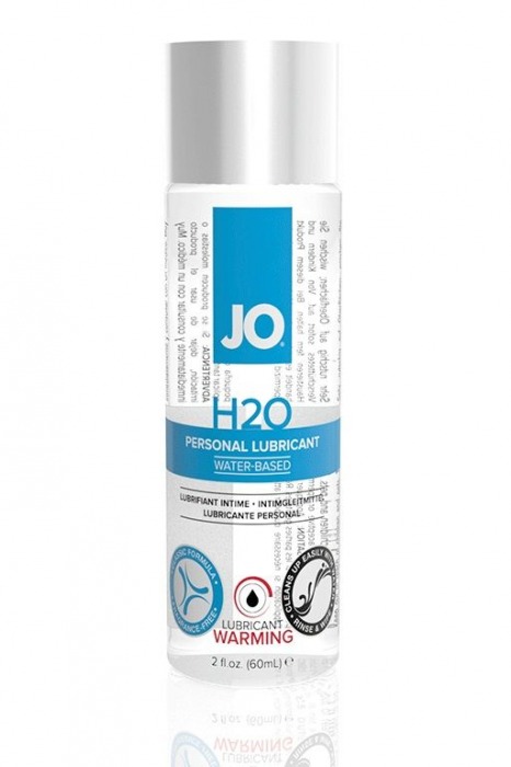 Возбуждающий лубрикант на водной основе JO Personal Lubricant H2O Warming - 60 мл. - System JO - купить с доставкой в Муроме