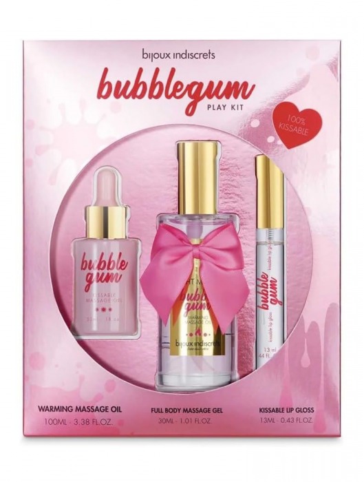 Набор средств для массажа и ласк Bubblegum Play Kit - Bijoux Indiscrets - купить с доставкой в Муроме