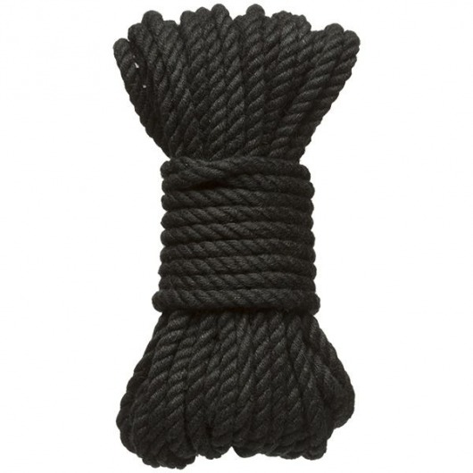Черная верёвка для связывания и фиксации Bind Tie - 9,14 м. - Doc Johnson - купить с доставкой в Муроме