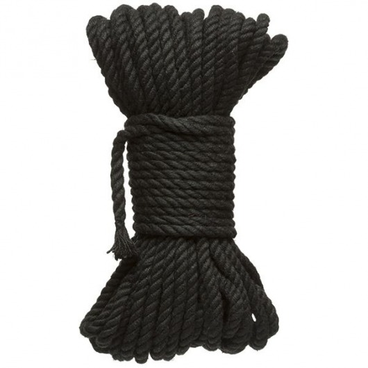 Черная верёвка для связывания и фиксации Bind Tie - 15,24 м. - Doc Johnson - купить с доставкой в Муроме