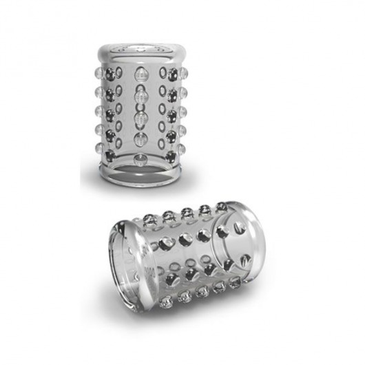 Прозрачная насадка на пенис с шишечками STAY HARD COCK SLEEVE 02 CLEAR - Blush Novelties - в Муроме купить с доставкой