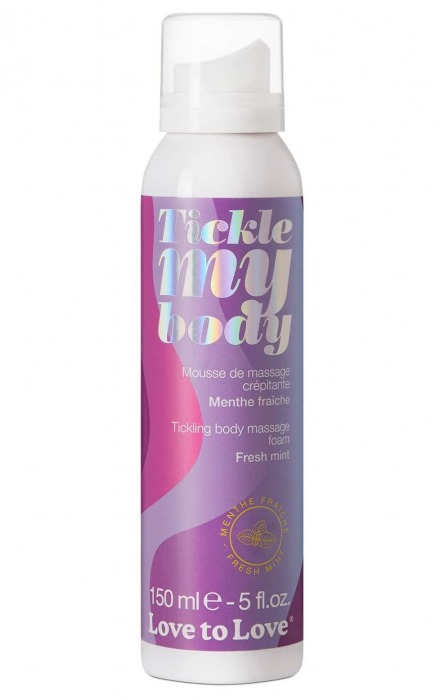 Массажная хрустящая пенка Tickle My Body Fresh Mint с ароматом мяты - 150 мл. - Love to Love - купить с доставкой в Муроме