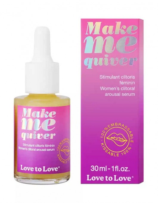 Возбуждающие капли для клитора Make Me Quiver - 30 мл. - Love to Love - купить с доставкой в Муроме