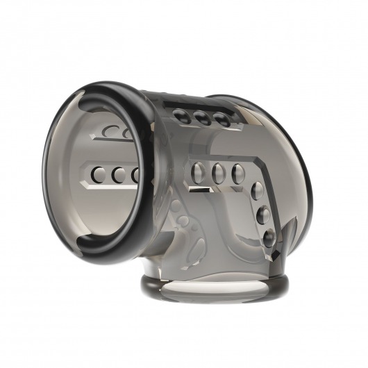 Дымчатая насадка на пенис и мошонку - Baile - в Муроме купить с доставкой