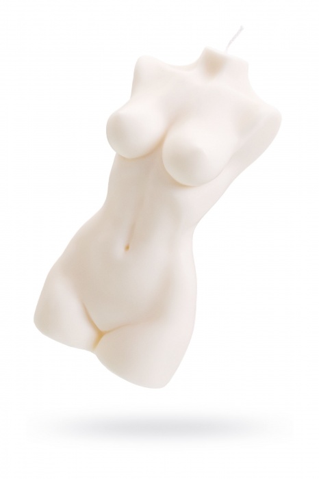 Белая интерьерная свеча в форме женского торса - 850 гр. - Pecado - купить с доставкой в Муроме