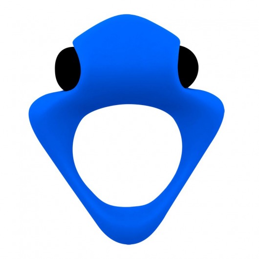 Синее эрекционное кольцо Wooomy Tribeс с вибрацией - Adrien Lastic - в Муроме купить с доставкой