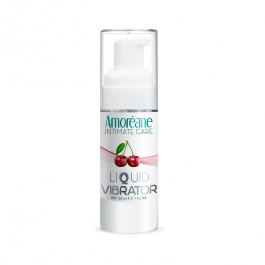 Жидкий вибратор со вкусом вишни Amoreane Cherry - 30 мл. - Amoreane - купить с доставкой в Муроме