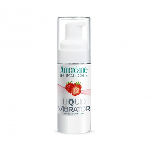 Жидкий вибратор со вкусом клубники Amoreane Strawberry - 30 мл. - Amoreane - купить с доставкой в Муроме