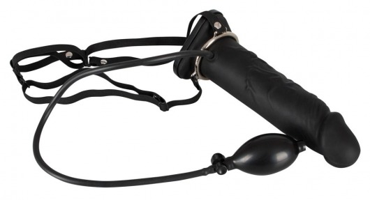 Полый страпон с эффектом увеличения Inflatable Strap-On - 18,5 см. - Orion - купить с доставкой в Муроме