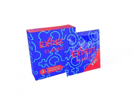 Презервативы увеличенного размера Expert Classic XXL - 3 шт. - Expert - купить с доставкой в Муроме