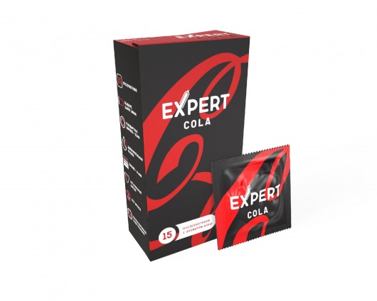 Презервативы с ароматом колы Expert Cola - 15 шт. - Expert - купить с доставкой в Муроме