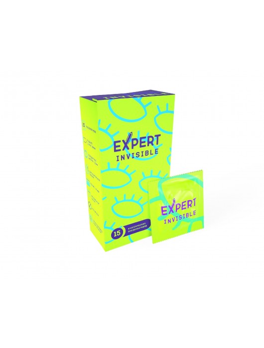 Ультратонкие презервативы Expert Invisible - 15 шт. - Expert - купить с доставкой в Муроме
