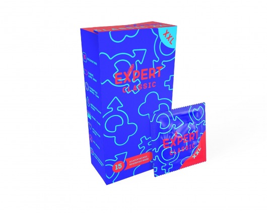Презервативы увеличенного размера Expert Classic XXL - 15 шт. - Expert - купить с доставкой в Муроме