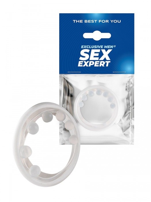 Эрекционное кольцо с мягкой стимулирующей насадкой - Sex Expert - в Муроме купить с доставкой