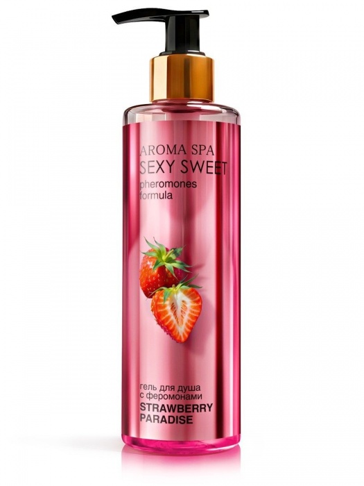 Гель для душа с феромонами и ароматом клубники Strawberry Paradise - 200 мл. -  - Магазин феромонов в Муроме