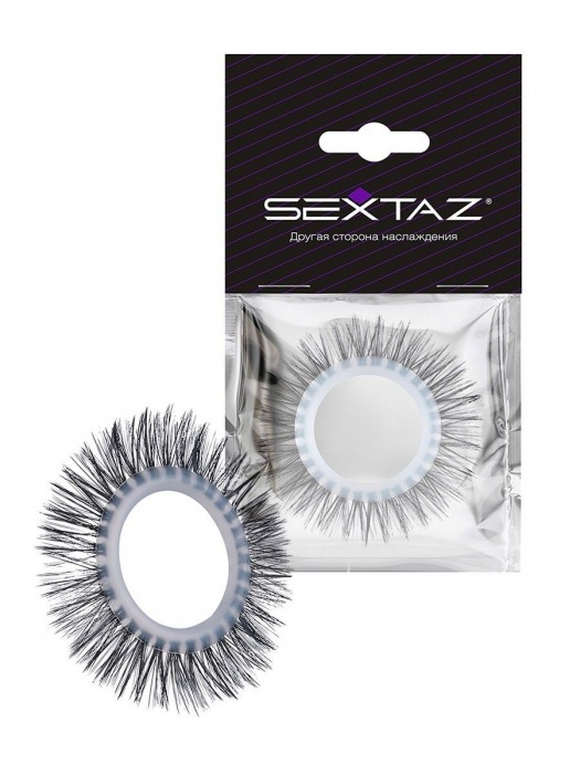 Круглое эрекционное кольцо с длинными «ресничками» - Sextaz - в Муроме купить с доставкой