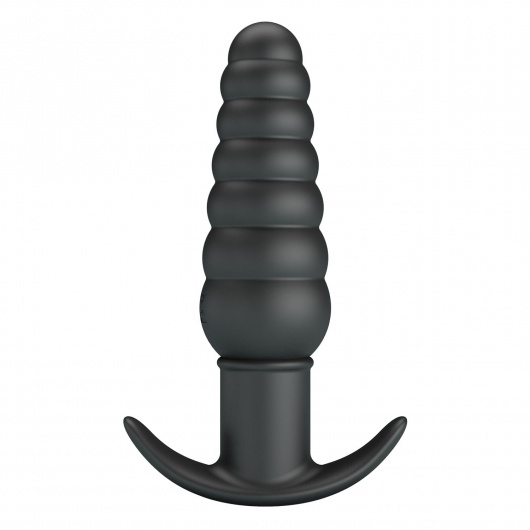 Черный анальный вибростимулятор Aeolis - 11 см. - Baile