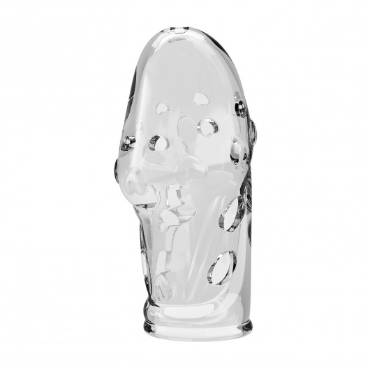 Прозрачная насадка на пенис Booker - 8 см. - Baile - в Муроме купить с доставкой