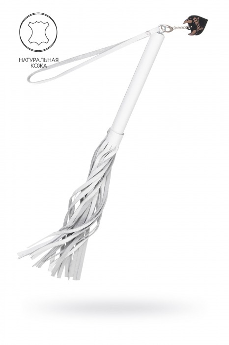 Белая кожаная плеть - 50 см. - Pecado - купить с доставкой в Муроме