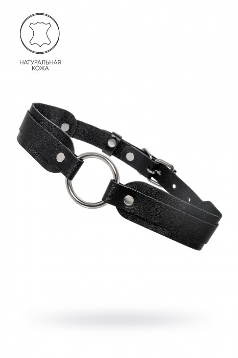 Черный кожаный чокер-ошейник со скруглёнными углами - Pecado - купить с доставкой в Муроме