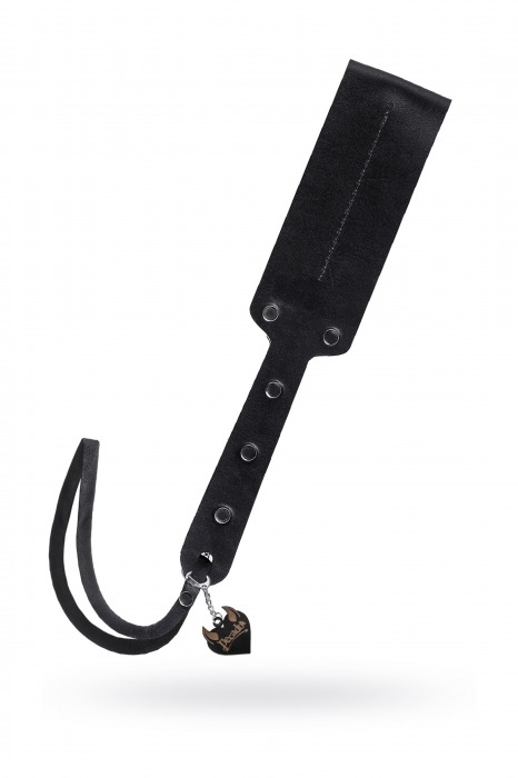 Черный кожаный пэддл - 32 см. - Pecado - купить с доставкой в Муроме