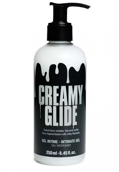 Лубрикант на водной основе Creamy Glide с консистенцией спермы - 250 мл. - Strap-on-me - купить с доставкой в Муроме