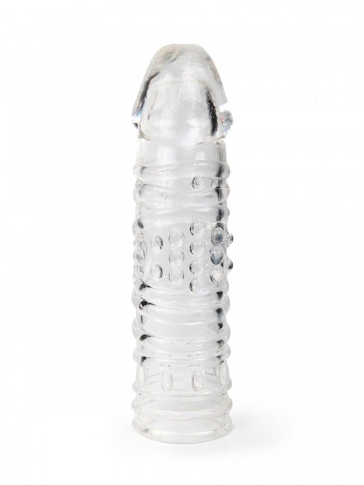 Прозрачная закрытая насадка на пенис - 17 см. - Sex Expert - в Муроме купить с доставкой