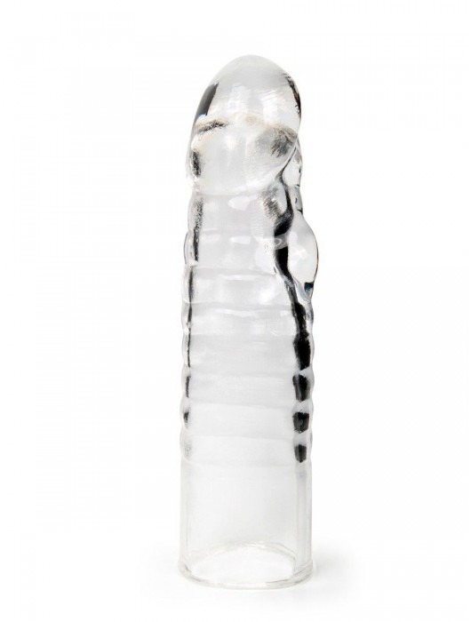Прозрачная закрытая насадка на член - 15 см. - Sex Expert - в Муроме купить с доставкой