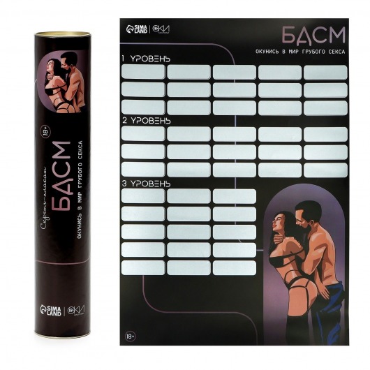 Плакат для двоих со скретч-слоем «БДСМ» - Сима-Ленд - купить с доставкой в Муроме