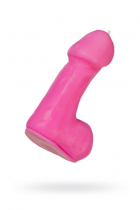 Розовая свеча в форме пениса - 47 гр. - Pecado - купить с доставкой в Муроме