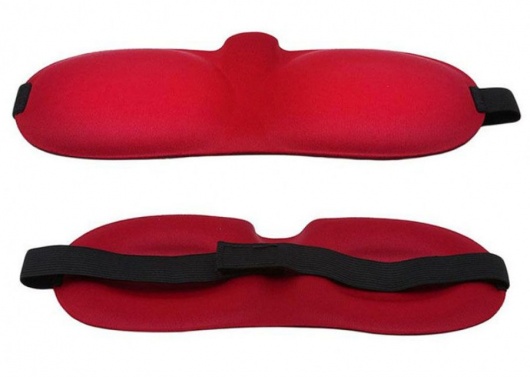 Красная глухая маска на резинке - Sitabella - купить с доставкой в Муроме