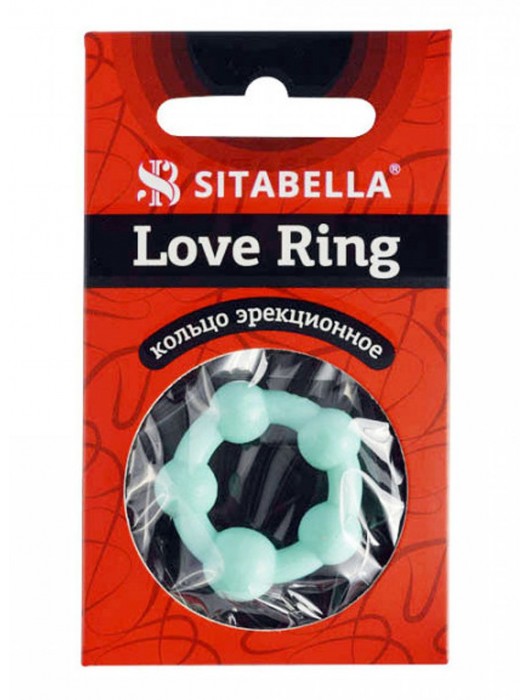 Цветное эрекционное кольцо с 5 бусинами Love Ring - Sitabella - в Муроме купить с доставкой