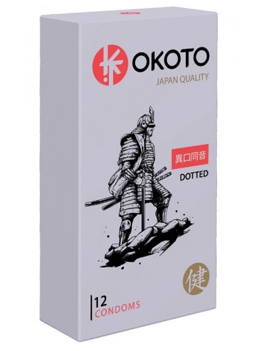 Точечные презервативы OKOTO Dotted - 12 шт. - Sitabella - купить с доставкой в Муроме