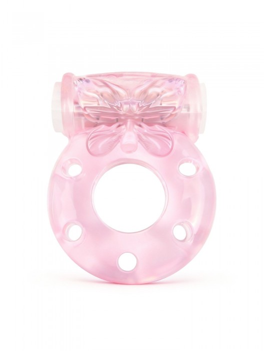 Розовое эрекционное виброкольцо с бабочкой - 1137 - в Муроме купить с доставкой