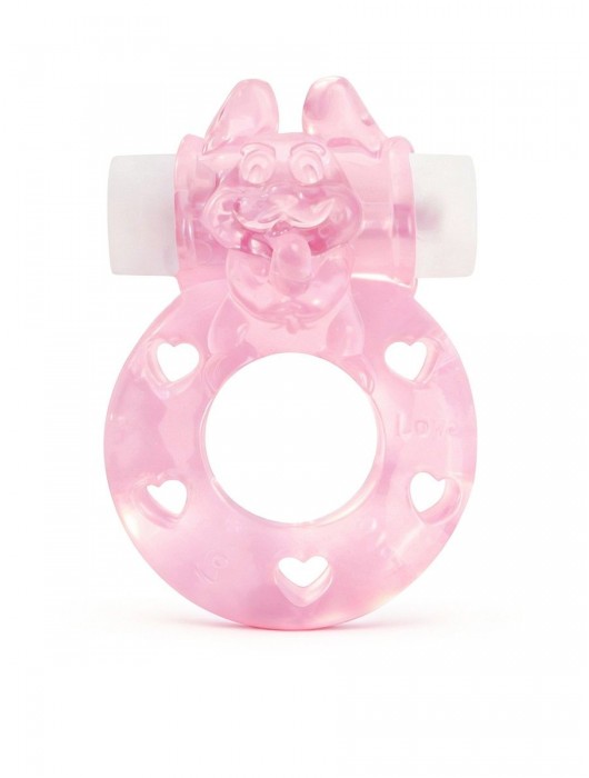 Розовое эрекционное виброкольцо в форме зайчика - 1137 - в Муроме купить с доставкой