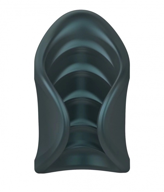 Серый сквозной мастурбатор с вибрацией Manwan Starter - Manwan - в Муроме купить с доставкой