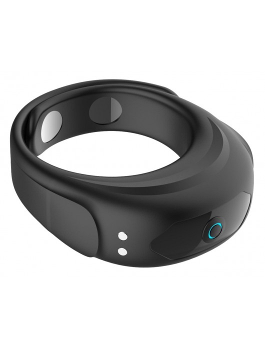 Черное эрекционное виброкольцо на ремешках - Boys of Toys - в Муроме купить с доставкой