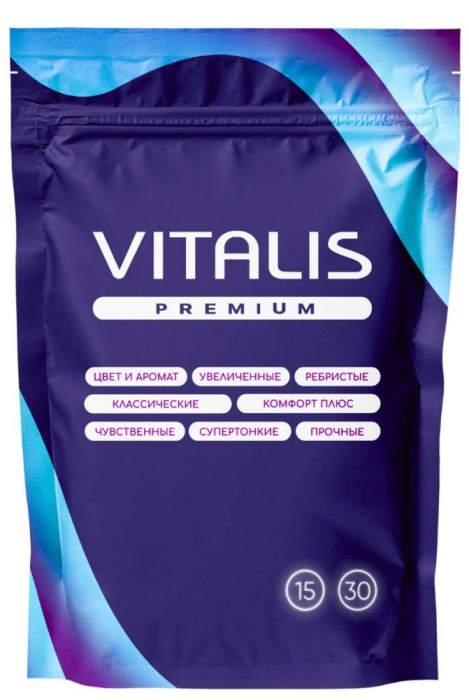 Классические презервативы VITALIS Premium Natural - 15 шт. - Vitalis - купить с доставкой в Муроме
